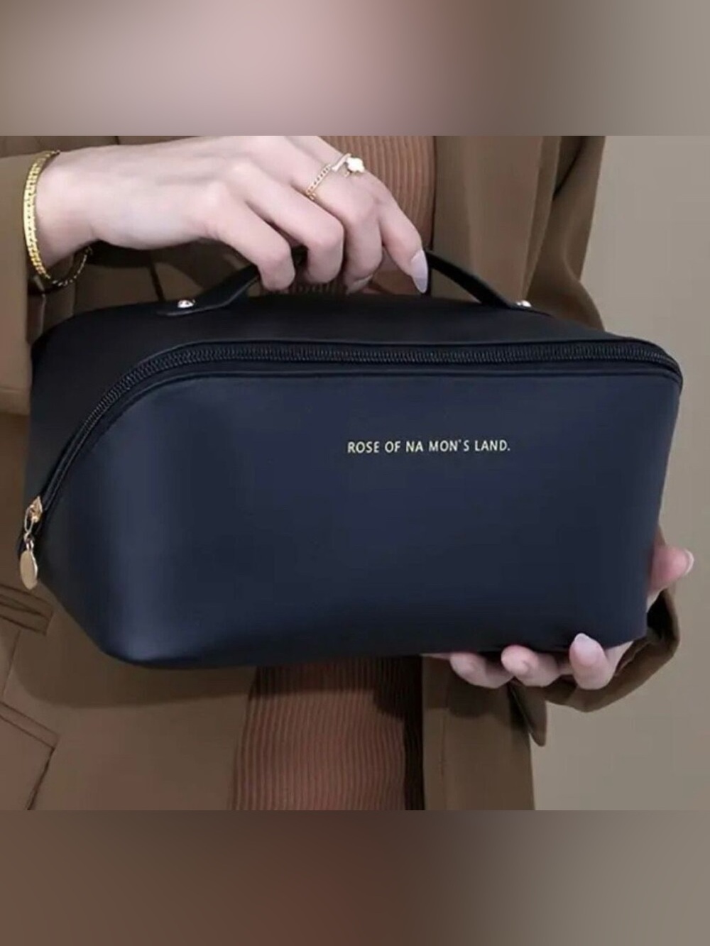 Black Travel Cosmetic Bag